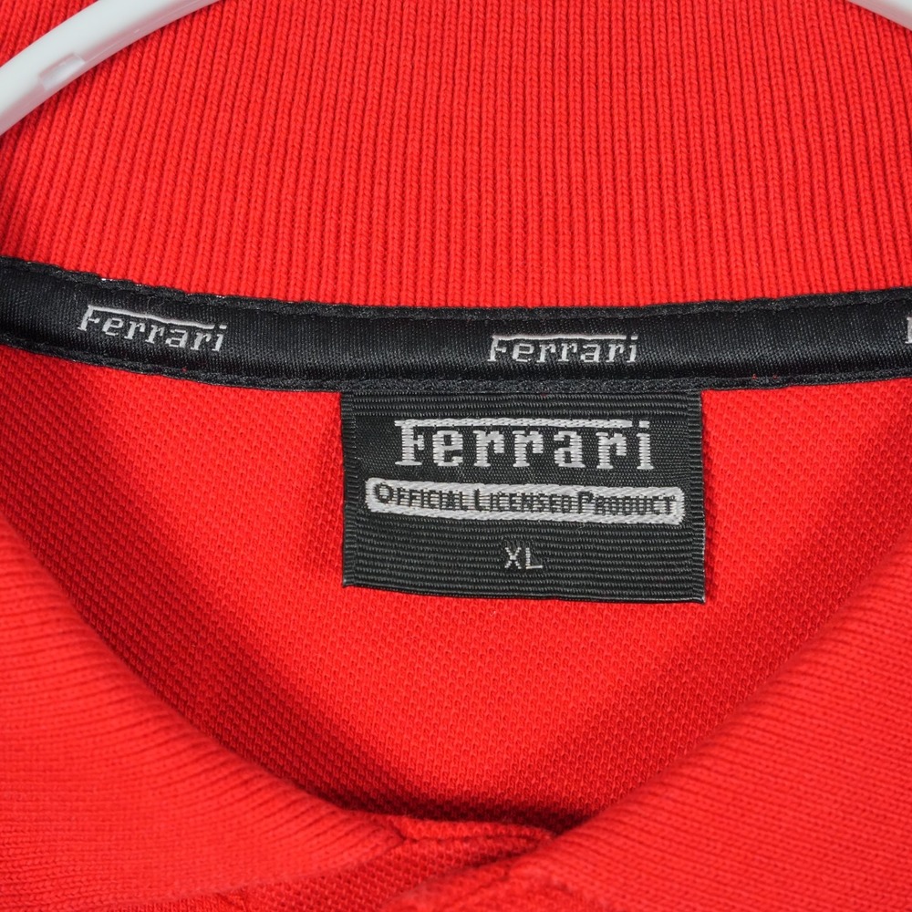 Ferrari Scarlet Polo with Emblem - Picture 6 of 10
